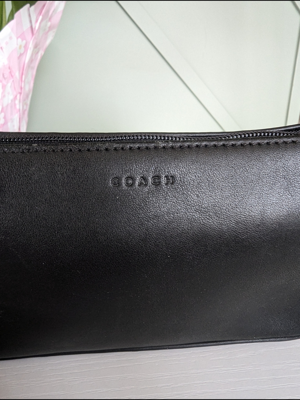 Vintage Coach LeatherChunky Case, also referred to as a cosmetic or makeup - Picture 3 of 11